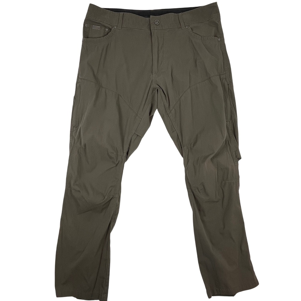 KUHL Renegade Pants Mens 36x30 Olive Green Technical Hiking Outdoor Style 5131